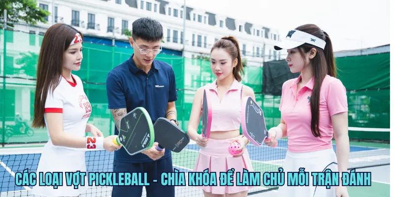 Các loại vợt pickleball – chìa khóa để làm chủ mỗi trận đánh